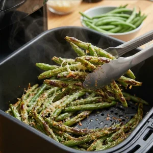 Crispy Air Fryer Parmesan Green Beans